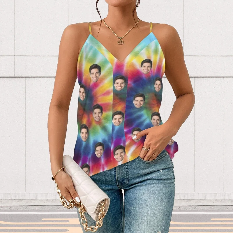 custom-face-tie-dye-womens-v-neck-cami-tank-tops