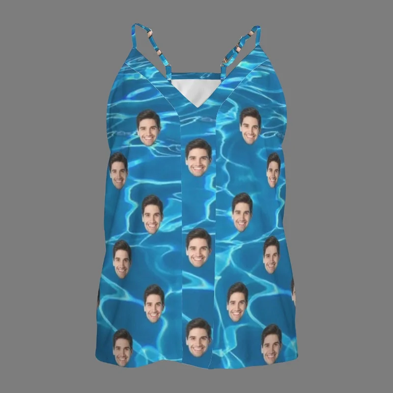 custom-face-water-wave-womens-v-neck-cami-tank-tops