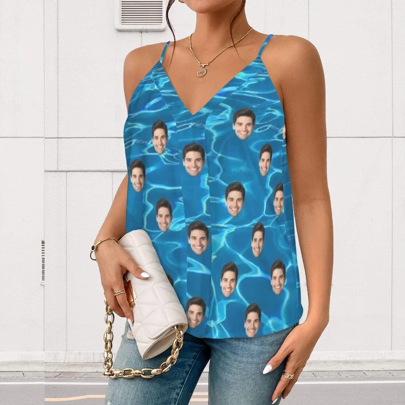 custom-face-water-wave-womens-v-neck-cami-tank-tops