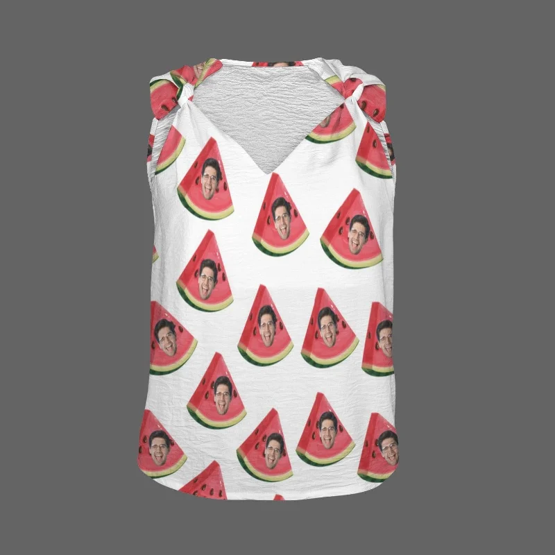 custom-face-watermelon-top-personalized-v-neck-knotted-sleeveless-tank-tops-for-women