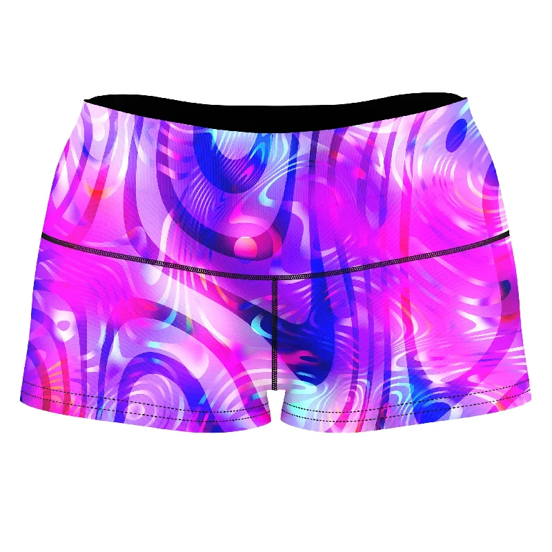 Dilated High-Waisted Women's Shorts