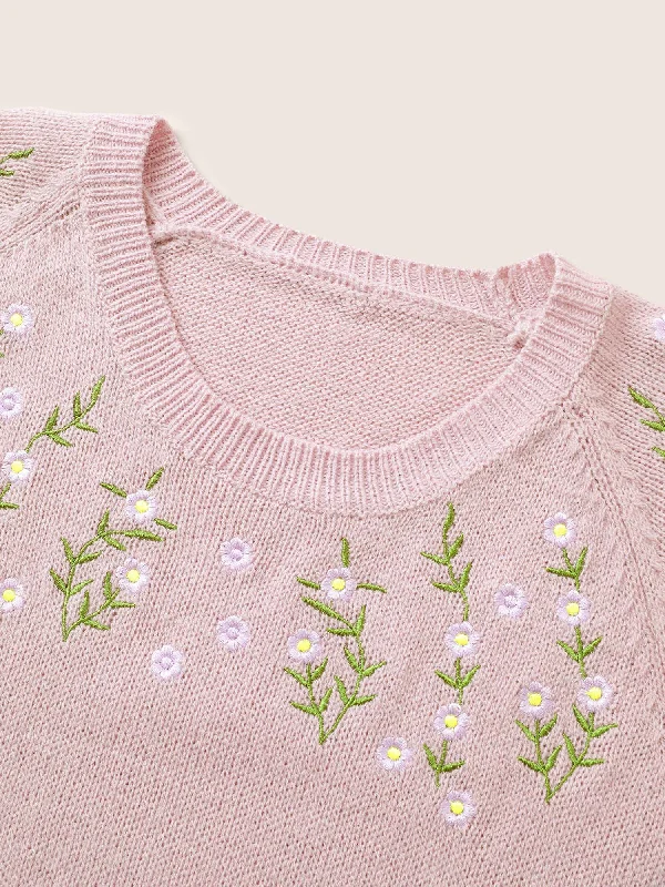 floral-embroidered-crew-neck-raglan-sleeve-pullover