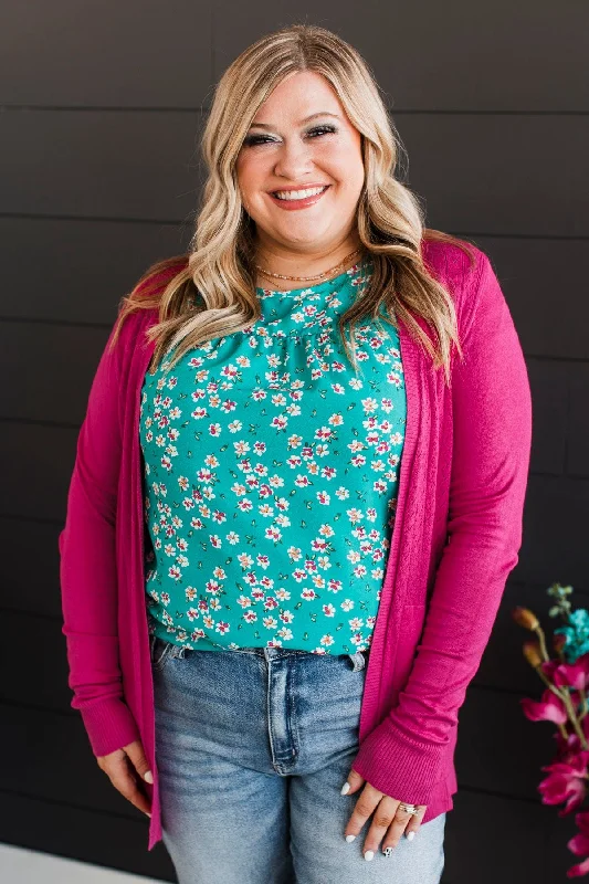 found-myself-open-front-knit-cardigan-hot-pink