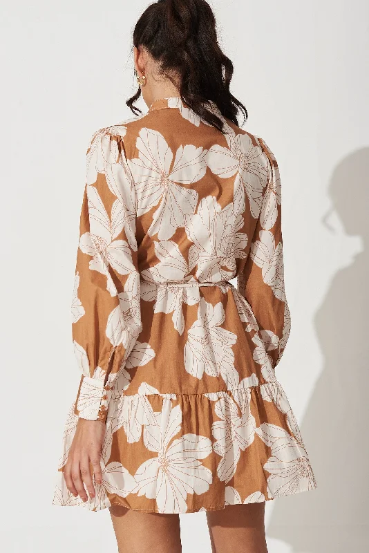 gal-dress-in-tan-with-white-floral-print-cotton