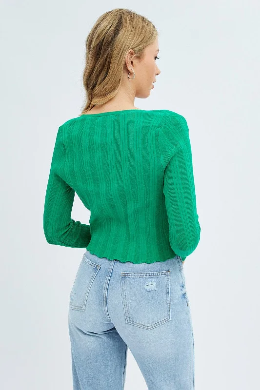 green-long-sleeve-rib-knit-cardigan-kn1575-40j