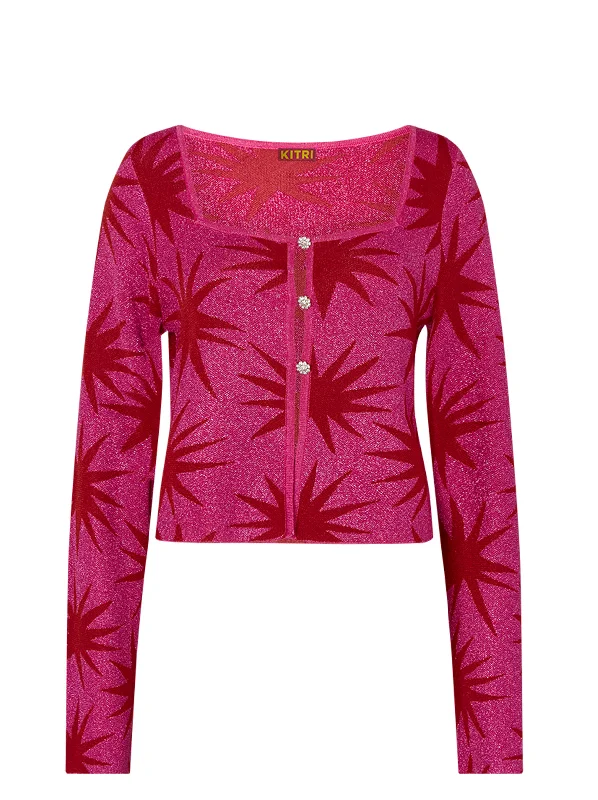 heidi-pink-star-lurex-knit-cardigan