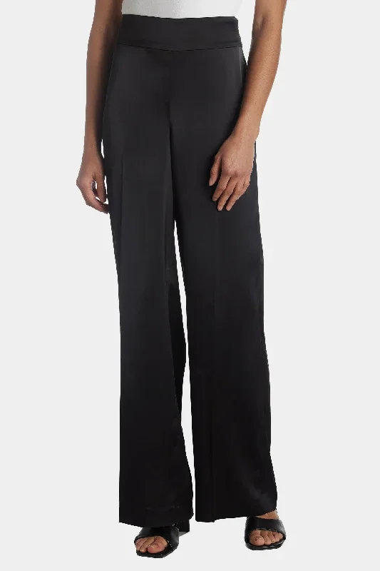 High Rise Side Zip Wide Leg