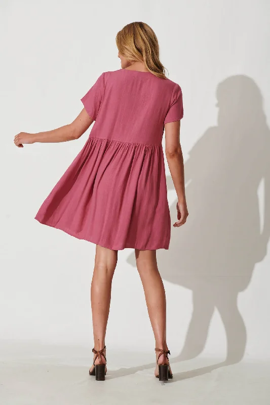 horizon-smock-dress-in-deep-rose-linen-blend