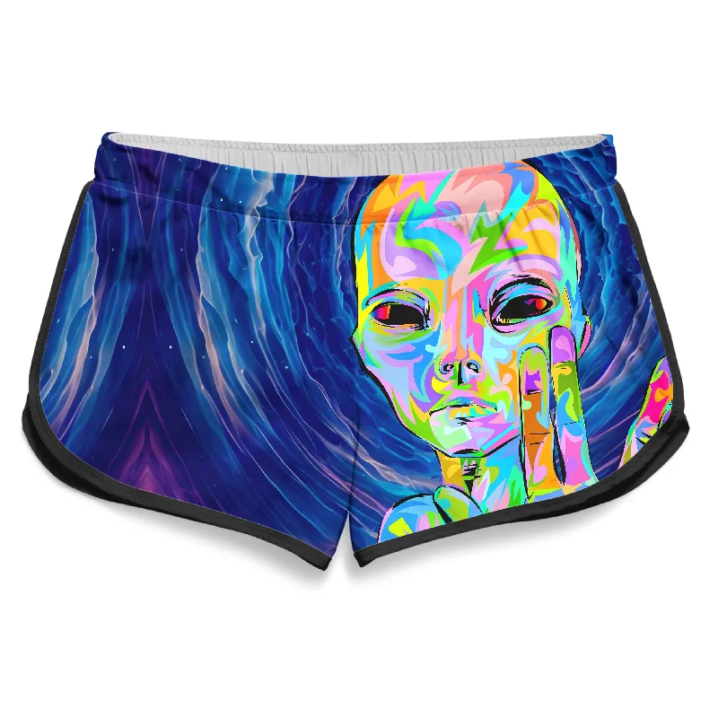 I Come in Peace Women's Retro Shorts