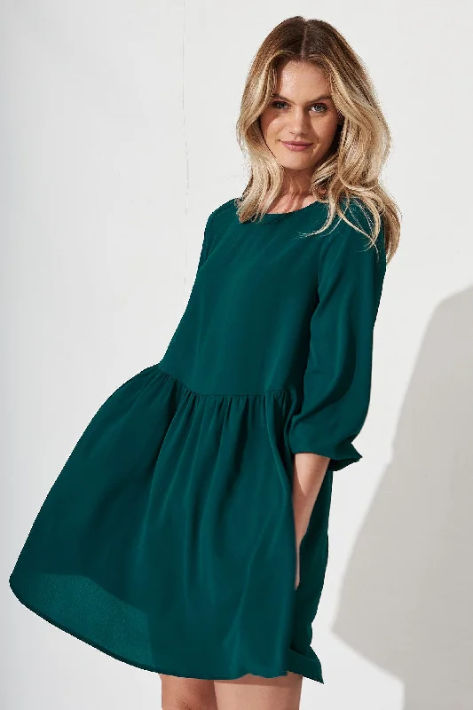 Kirra Smock Dress in Teal