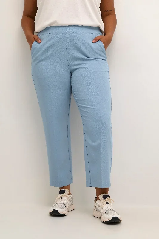 light blue cropped pants