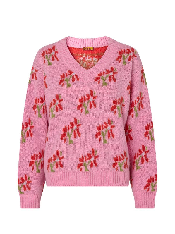 linnea-pink-floral-v-neck-knit-sweater