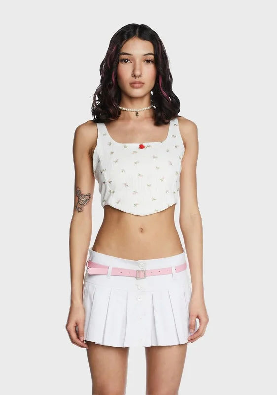 Love Is A Rose Crop Top