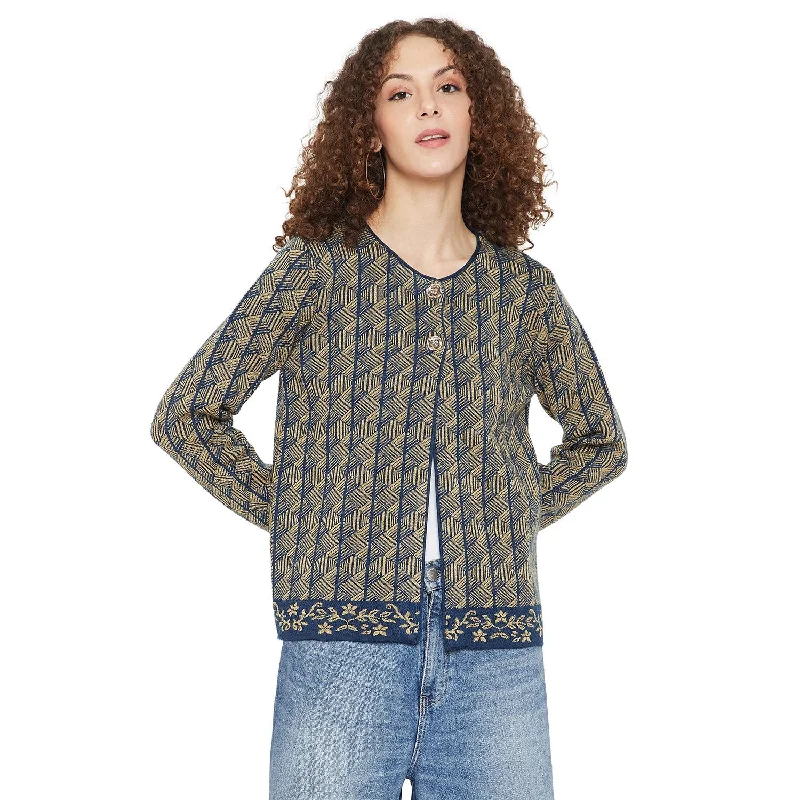 Madame Navy Color Cardigan