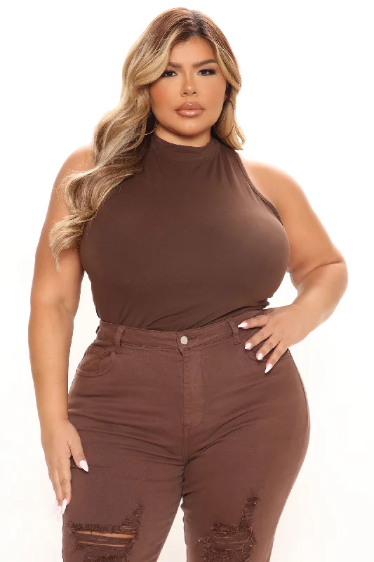 mel-sleeveless-mock-neck-bodysuit-chocolate