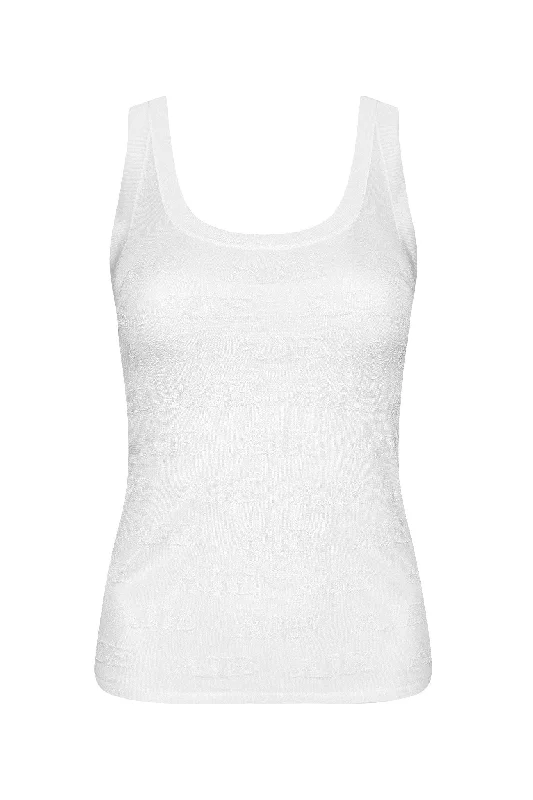 method-logo-scoop-neck-tank-white