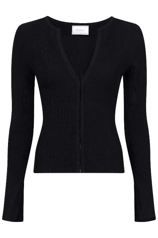 Neo Noir - Shirley Knit Cardigan - Black