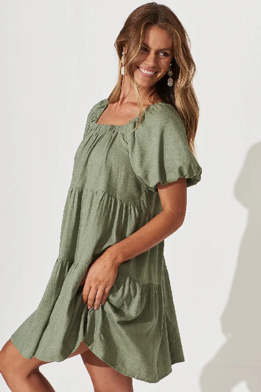 nessa-smock-dress-in-khaki-linen-blend