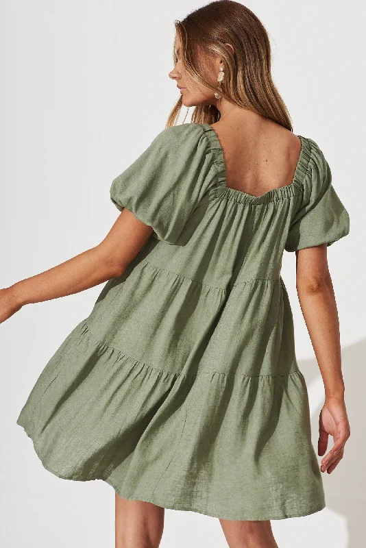 nessa-smock-dress-in-khaki-linen-blend