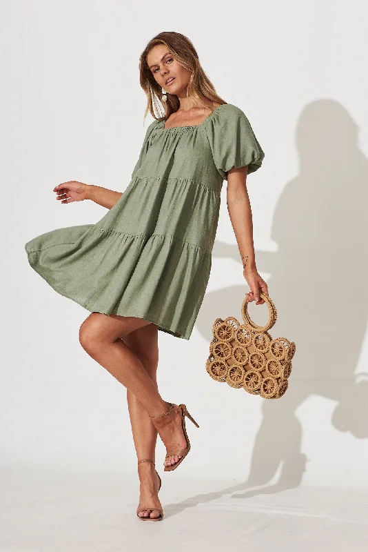 nessa-smock-dress-in-khaki-linen-blend