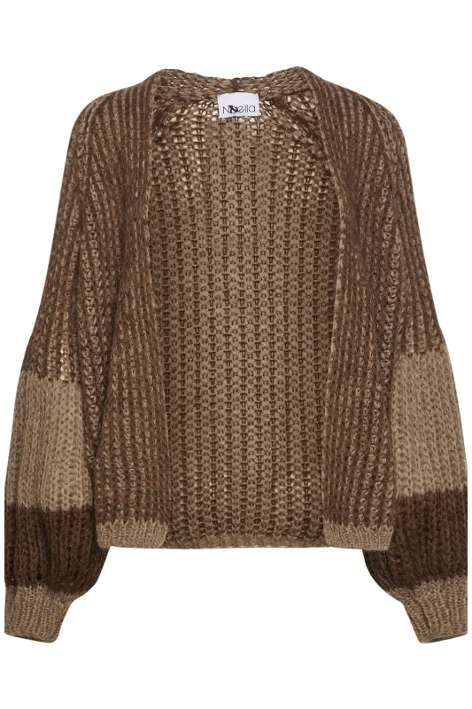 Noella - Liana Knit Cardigan - Brown/Camel