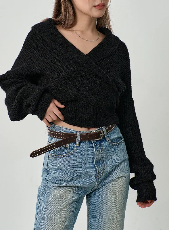 off-shoulder-v-neck-crossed-sweater-cd19