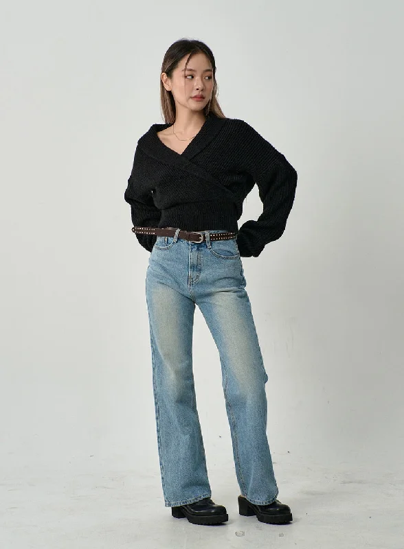 off-shoulder-v-neck-crossed-sweater-cd19