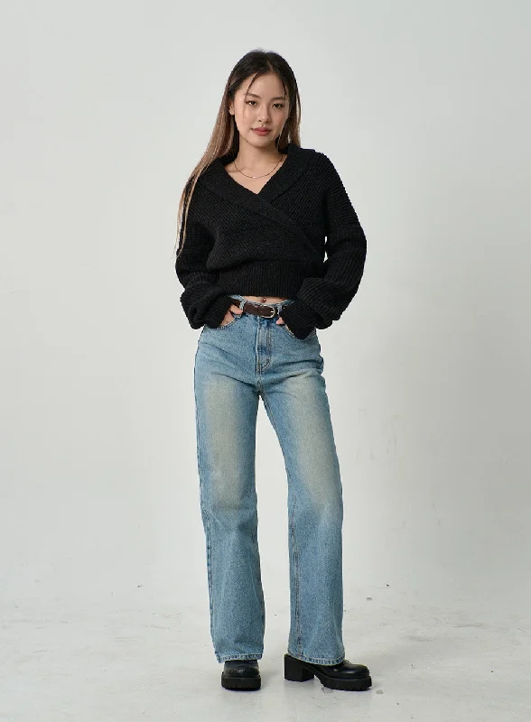 off-shoulder-v-neck-crossed-sweater-cd19