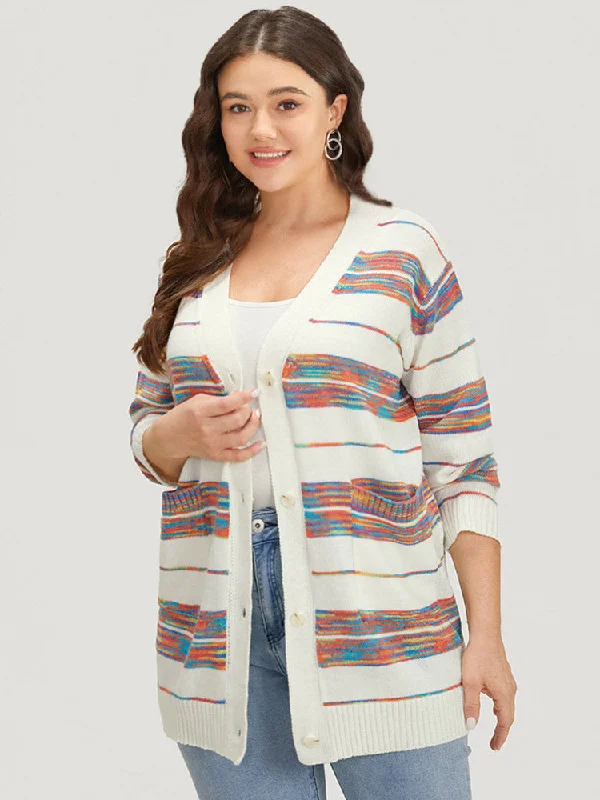 ombre-patchwork-button-through-patched-pocket-cardigan