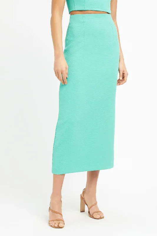 oyster-column-skirt-aqua-green