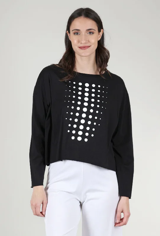 Dot Dot Mini Boxy Tee, Black