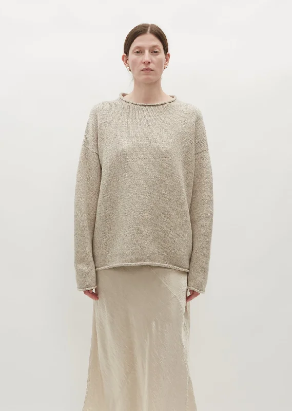 Bateau Rollneck — Heather Grey