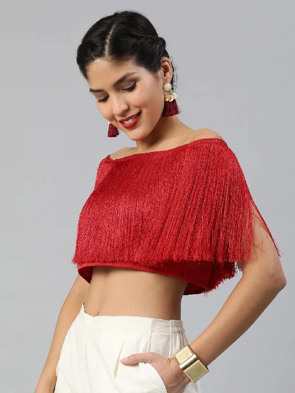 red-silk-blend-solid-crop-top