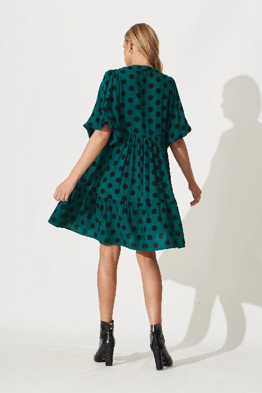 revue-shirt-dress-in-teal-with-black-spot-print