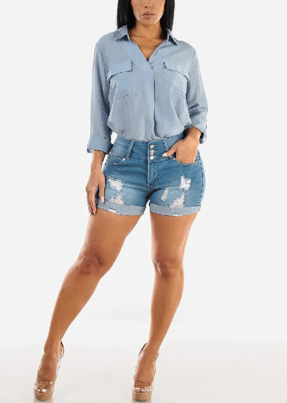 ripped-butt-lifting-light-denim-cuffed-shorts-dsjs6007ltblu