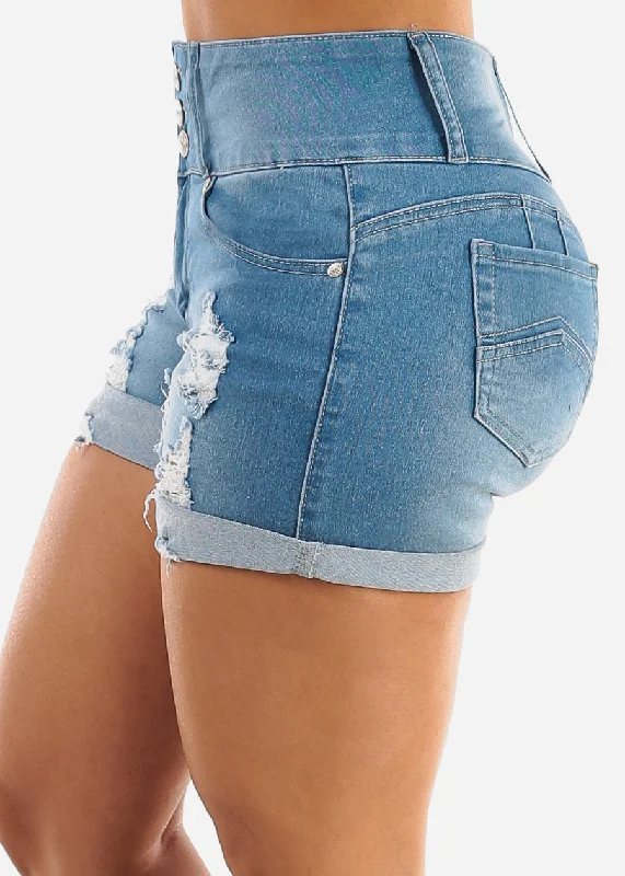 ripped-butt-lifting-light-denim-cuffed-shorts-dsjs6007ltblu