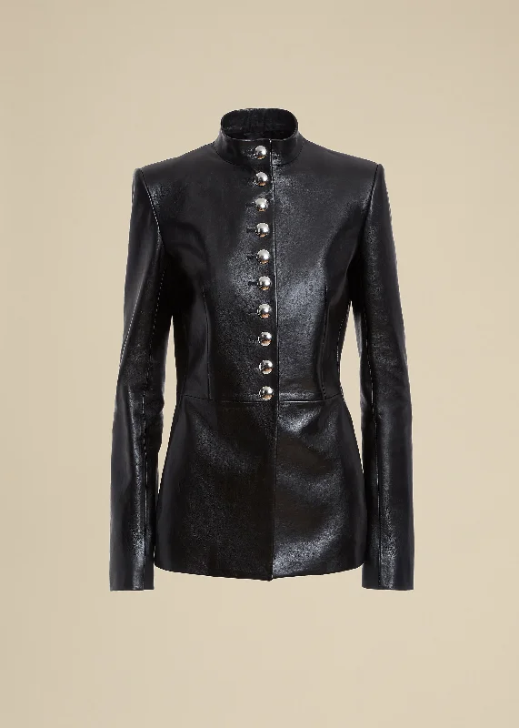 The Samuel Jacket in Black Leather