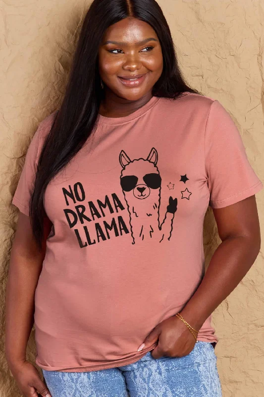 simply-love-full-size-no-drama-llama-graphic-cotton-tee