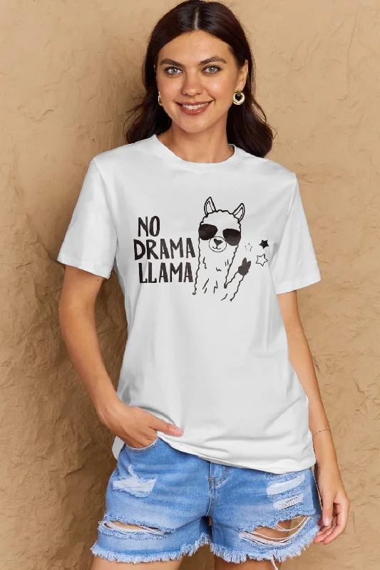 simply-love-full-size-no-drama-llama-graphic-cotton-tee