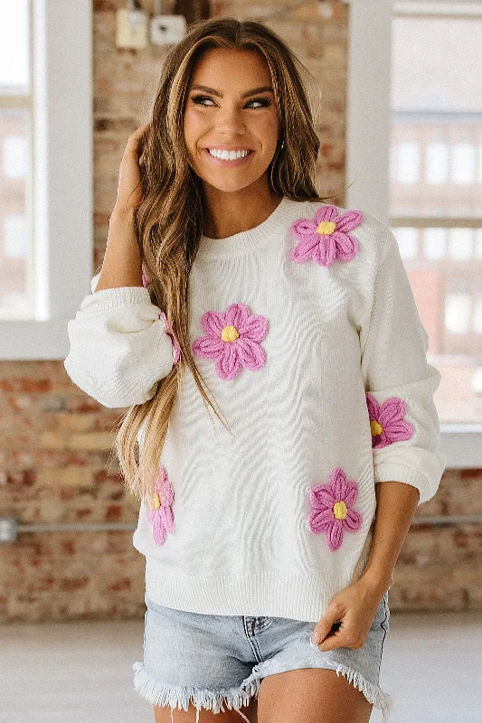 Stormi Flower Sweater | S-XL