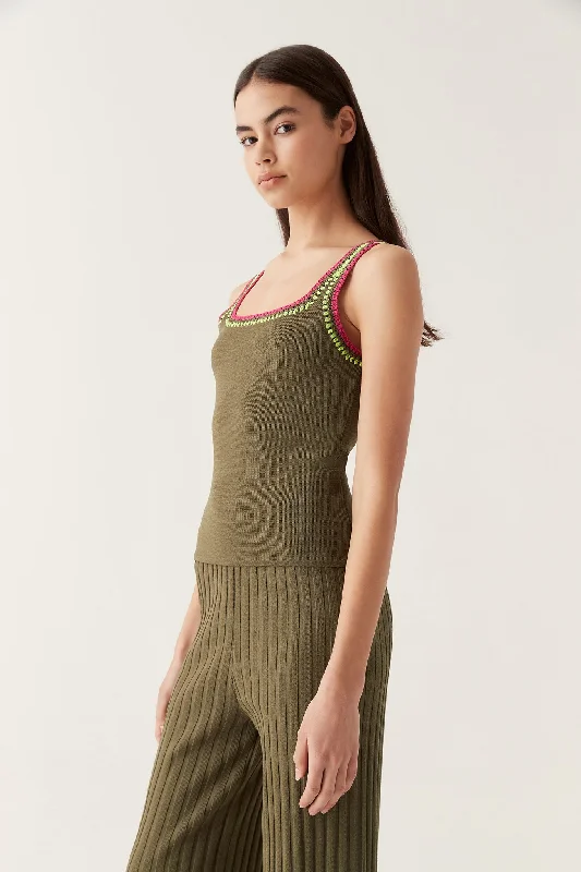 tazia-crocheted-edge-tank-deep-olive