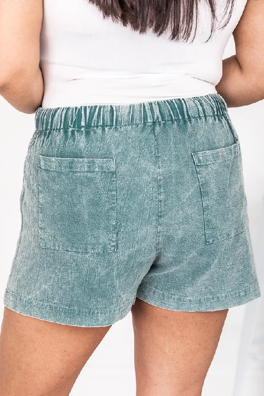 teal-acid-wash-pull-on-shorts