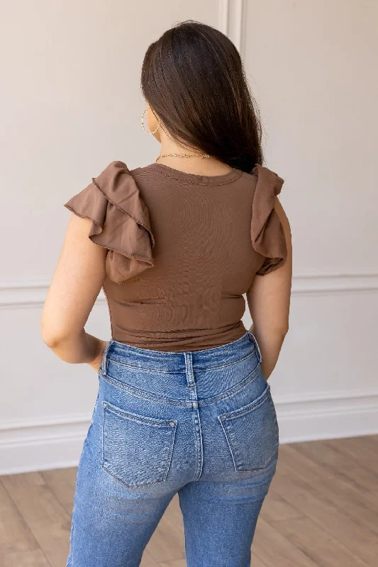 the-eloise-ruffle-sleeve-bodysuit-brown