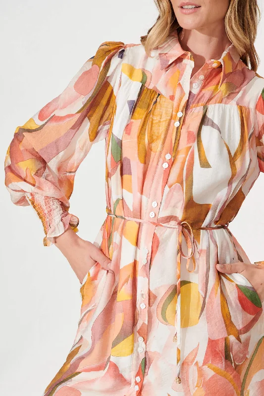 venice-shirt-dress-in-white-with-multi-apricot-floral