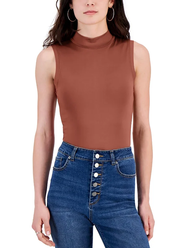 Womens Sleeveless Crewneck Bodysuit