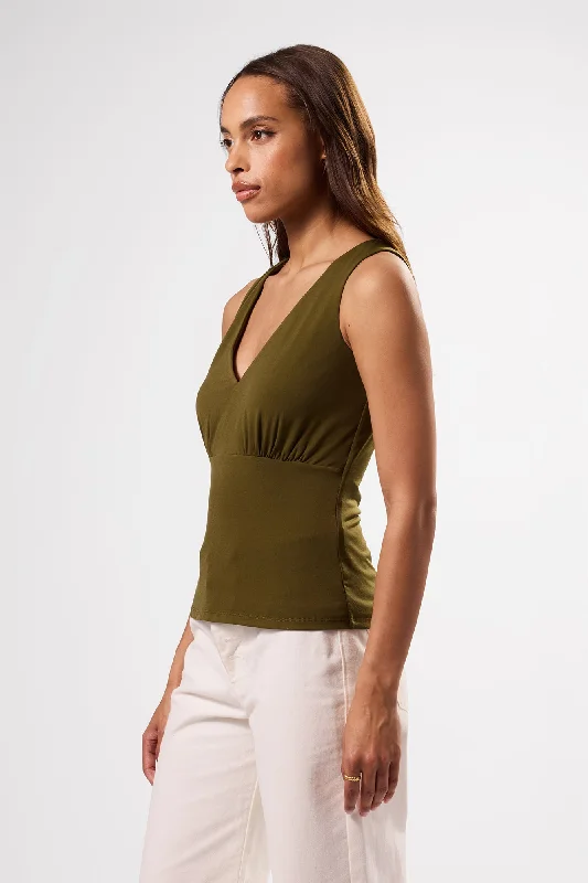 zoe-deep-v-tank-olive-green